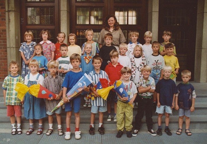 1996 Klasse 1c - Klassenlehrerin Ulrike Pludra